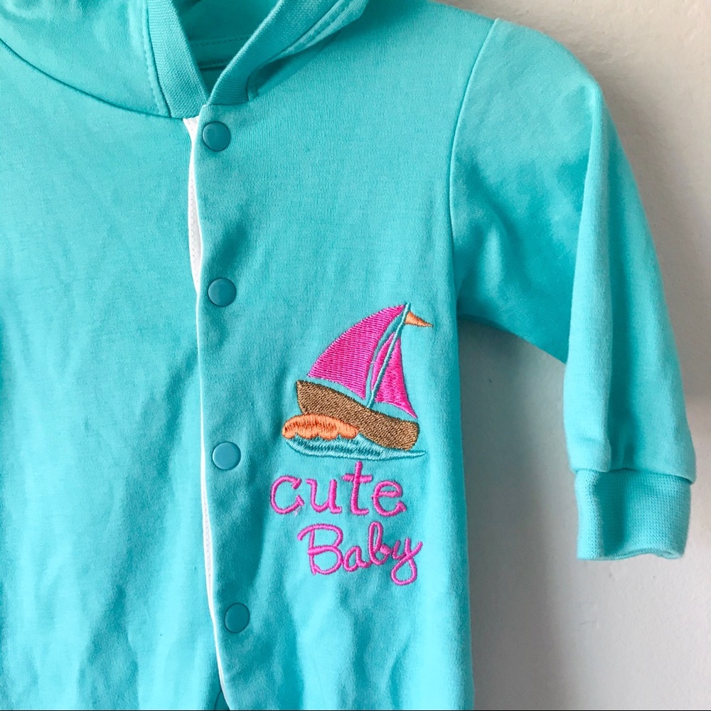 Bright blue pajama